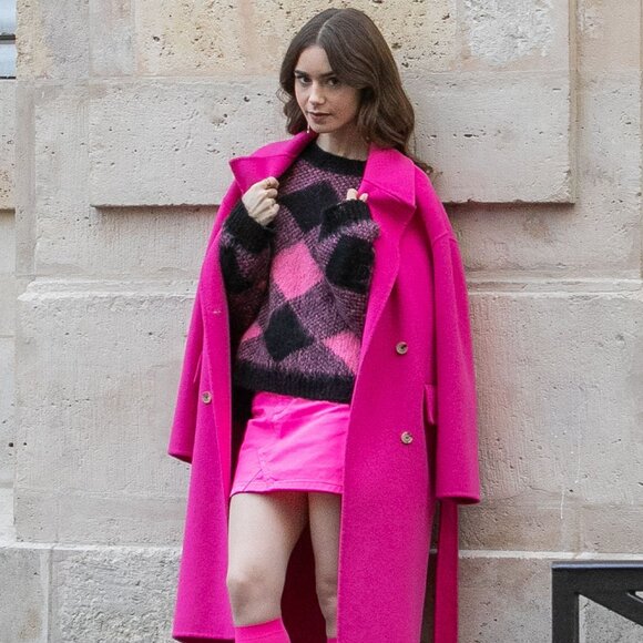 Sandro Sparks Wide Plaid Mohair Sweater ALT ASO Emily in Paris / Taylor Swift - Picture 14 of 14